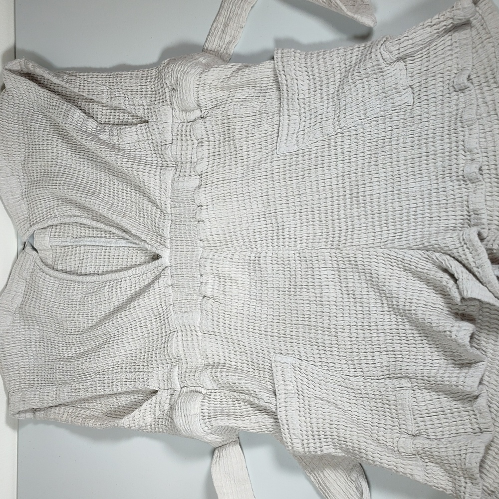 Free People Pull Me In Playsuit One Piece Romper in Gray M - Picture 9 of 12